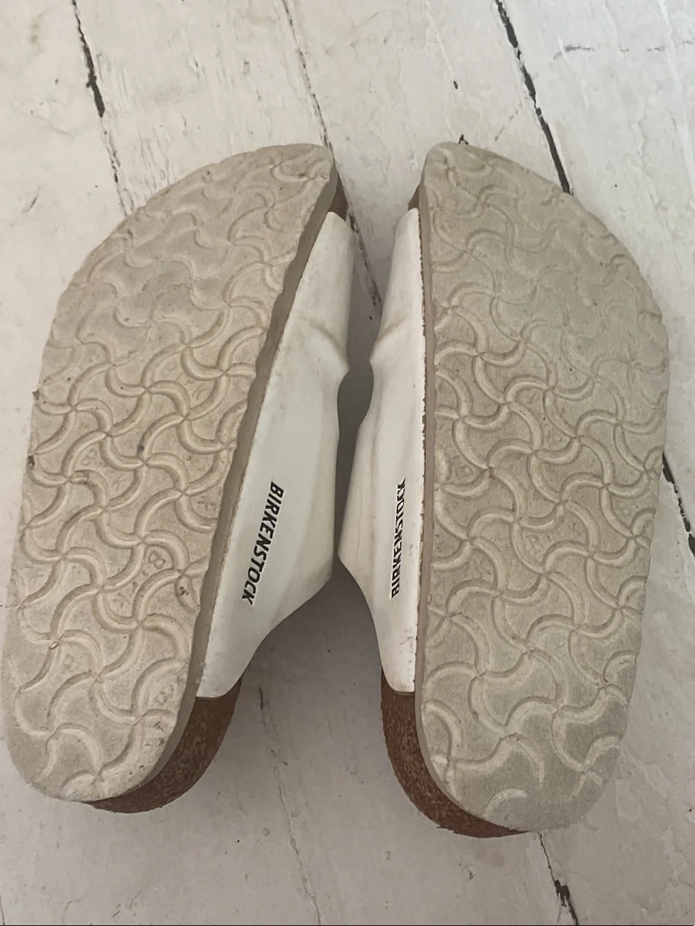 Birkenstock Kids White Two-Strap Buckle Sandals